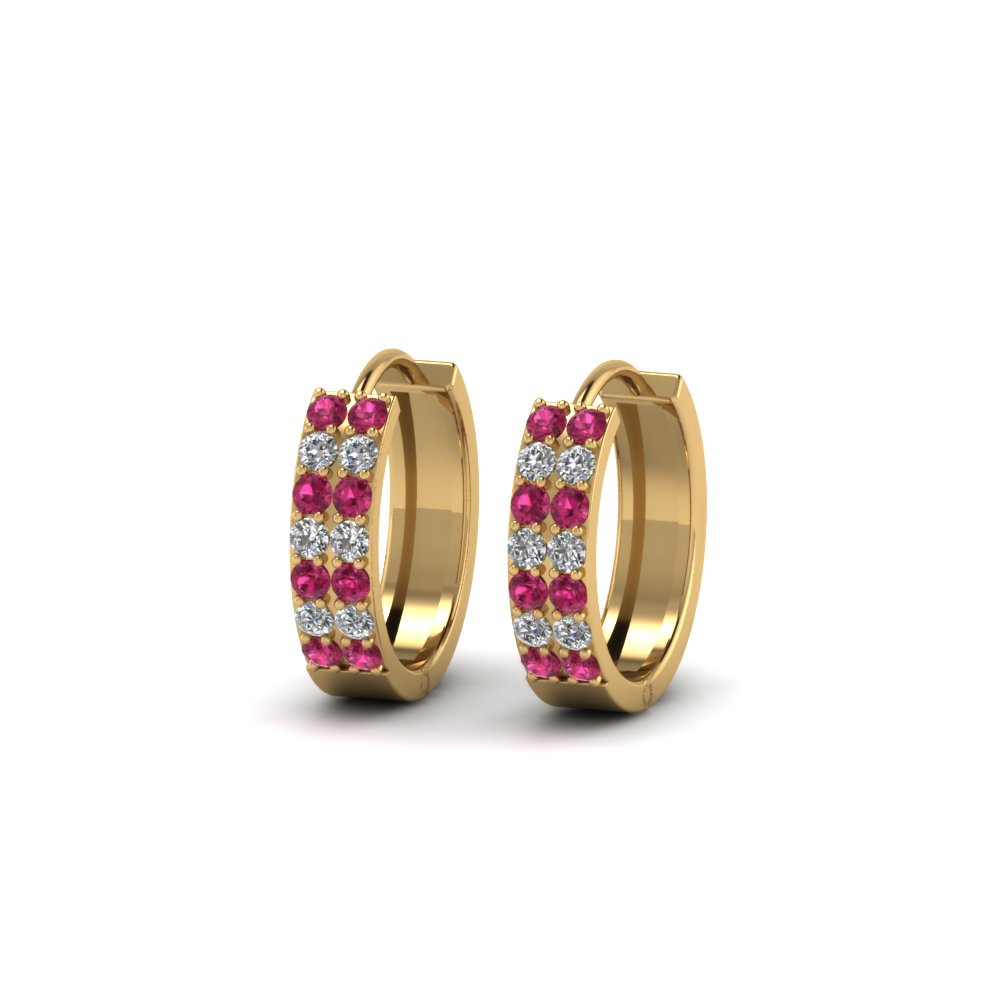 Pink Sapphire Earrings For Women