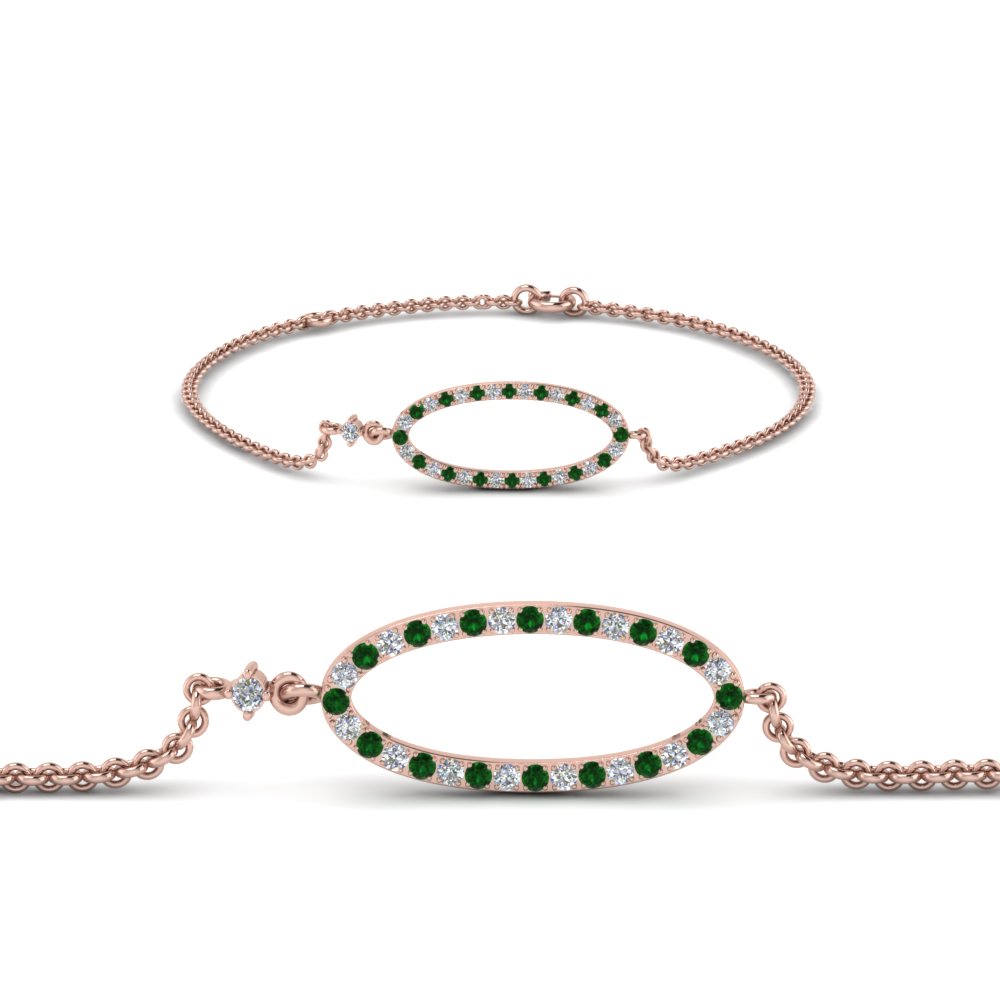 emerald oval link diamond bracelet in FDBR1001GEMGR NL RG.jpg