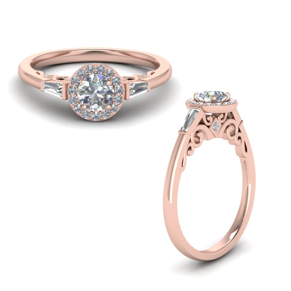 Halo Moissanite Engagement Rings