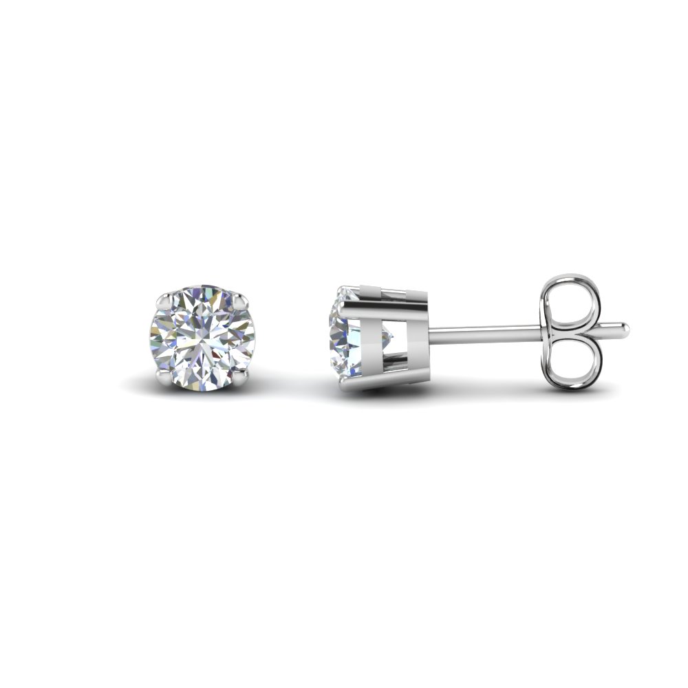Round Cut Handmade 4 Carat Diamond Stud Earring Jewelry In 950 Round Cut Handmade 4 Carat Diamond Stud Earring Jewelry In 950 Platinum Fdear4ro2ct Nl Wg
