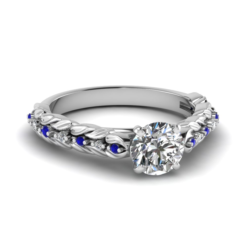 Leaf Design Diamond Ring