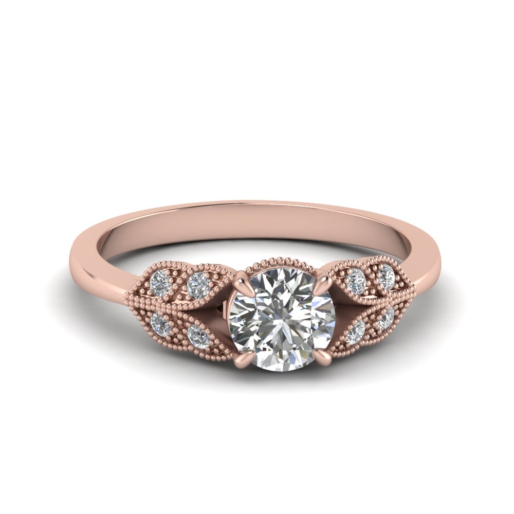 Round Vintage Engagement Rings