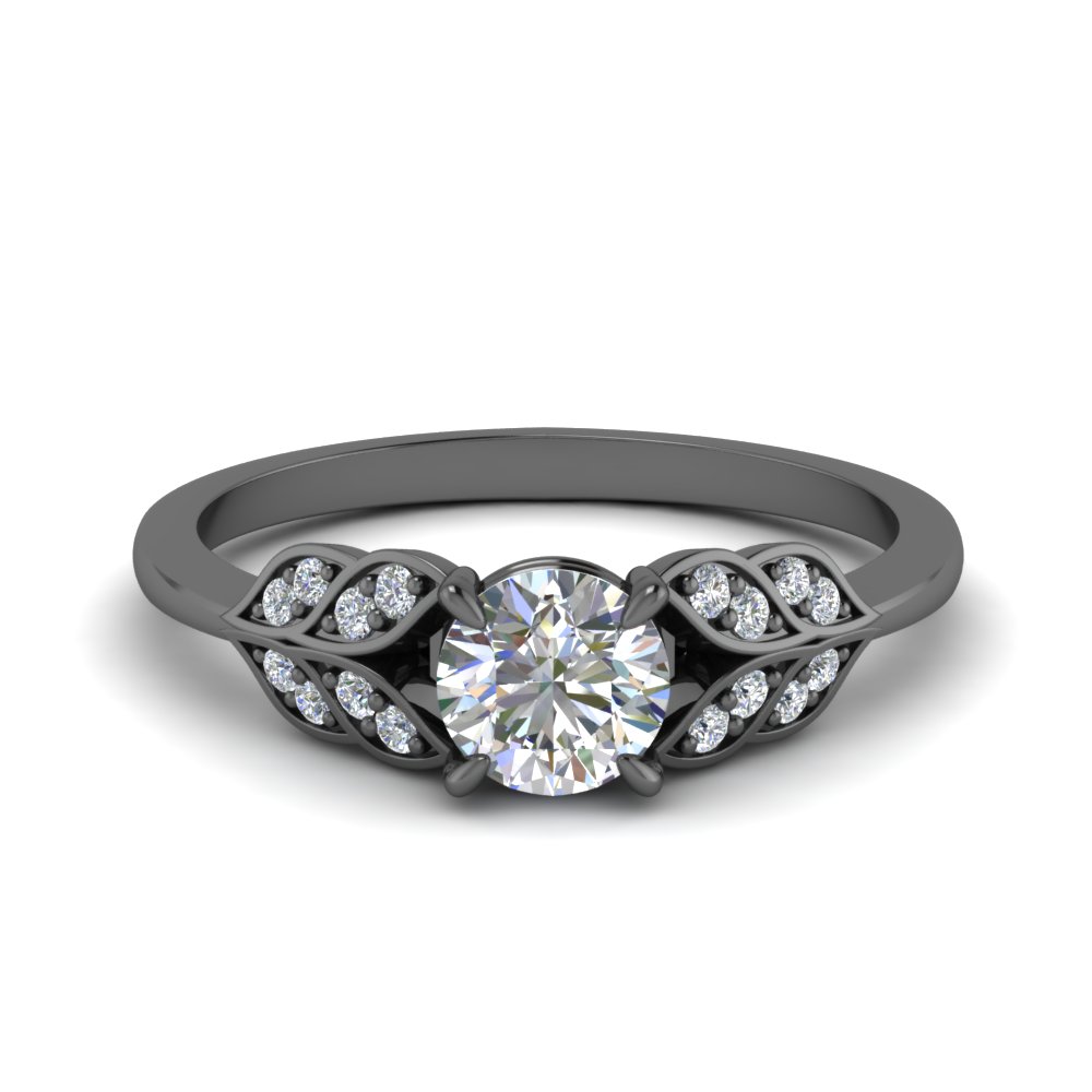 Black Gold Diamond Wedding Rings