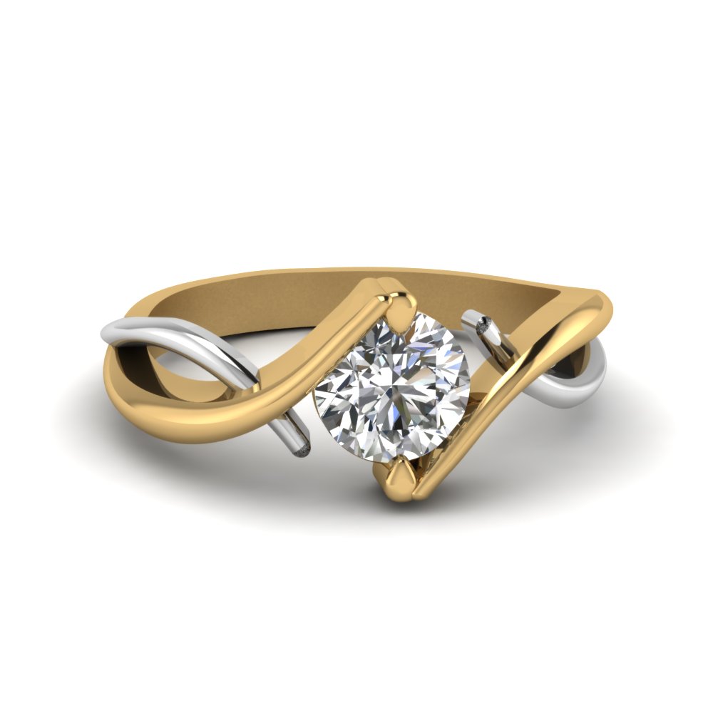 Unique Engagement Ring, 18K Gold Ring, Simple Diamond Ring, Made