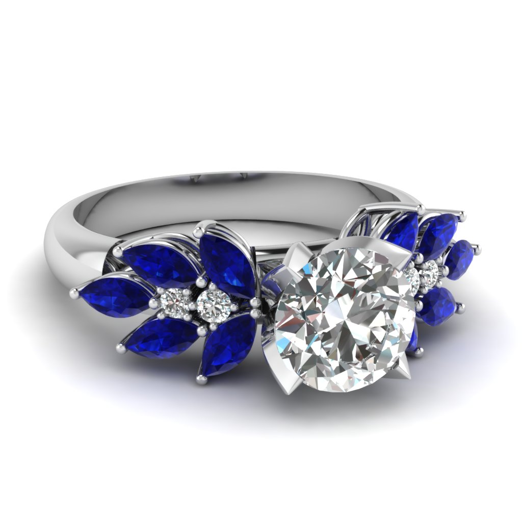 Sapphire Marquise Nature Inspired 