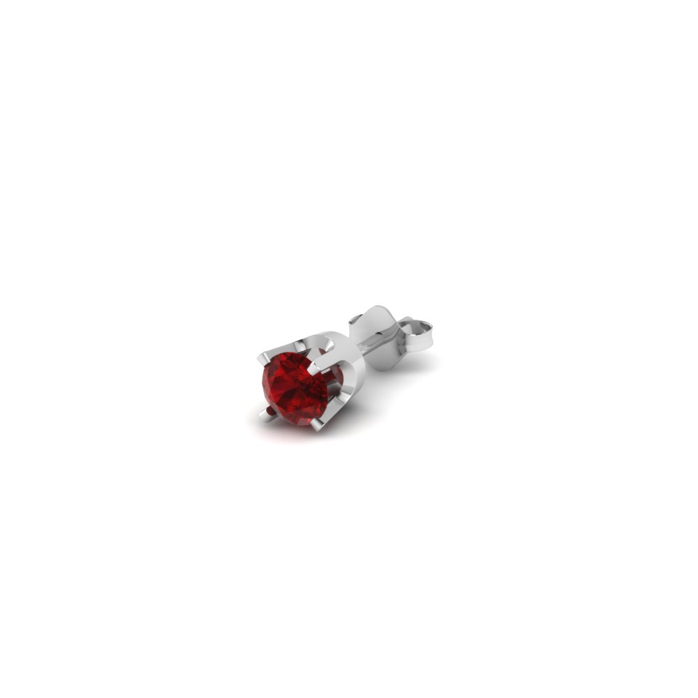 men red diamond earrings