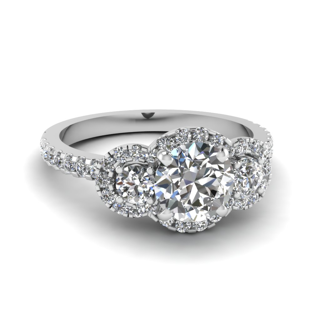1.00 Ct Round Cut Moissanite Engagement Ring Vintage Art Deco Ring 14K White Gold Ring Round Cut Engagement Ring Anniversary Gift