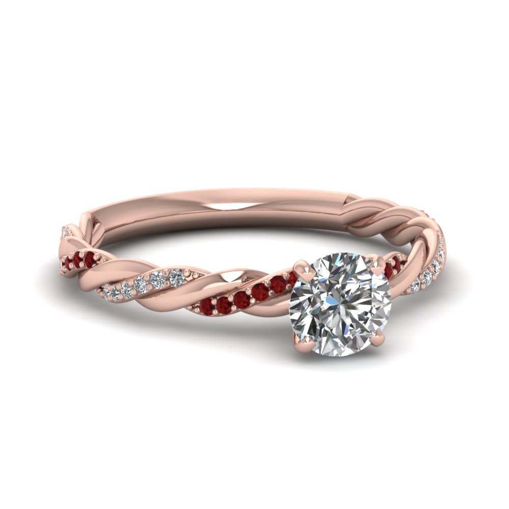 Twisted Delicate Diamond Ring