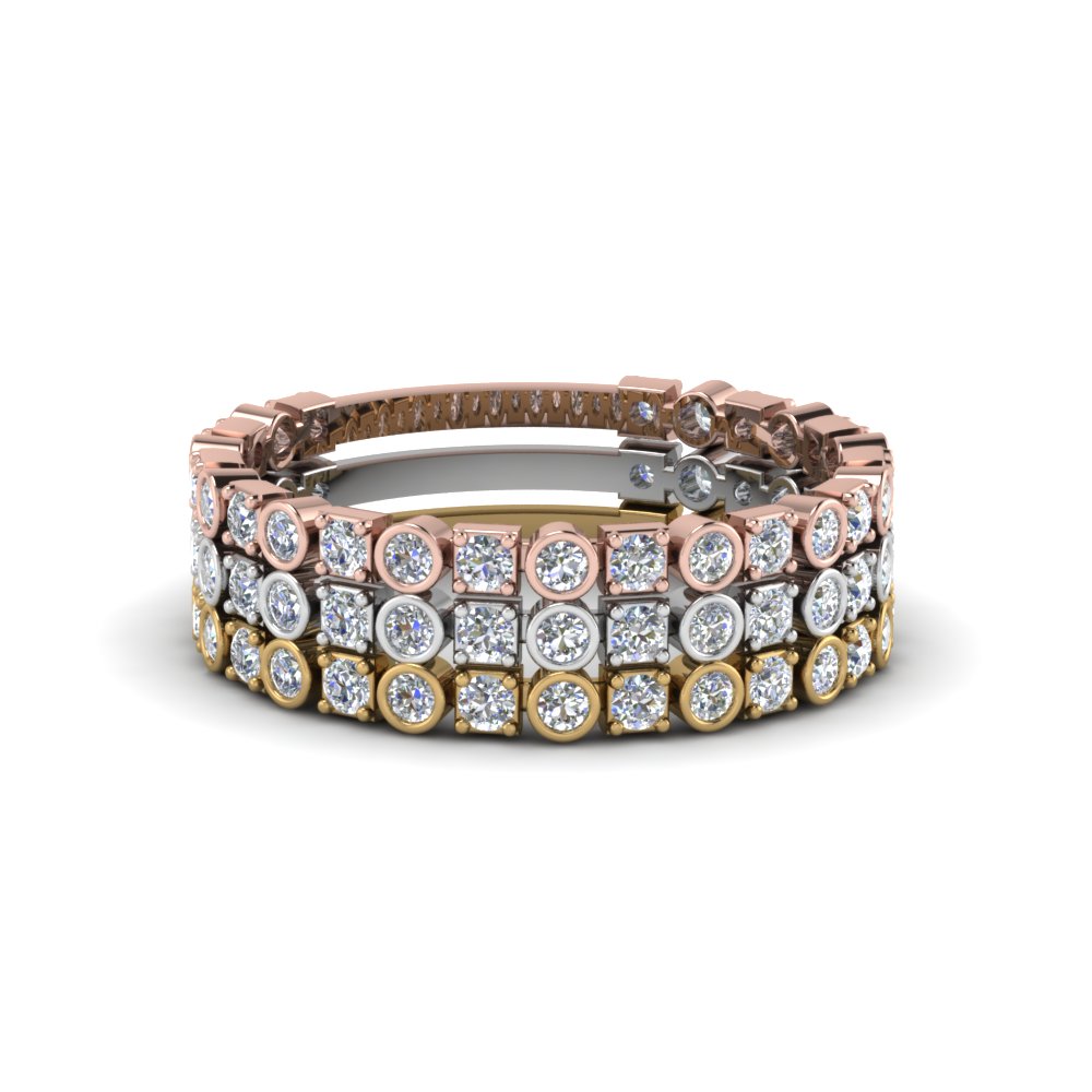 Round Diamond Stackable Ring