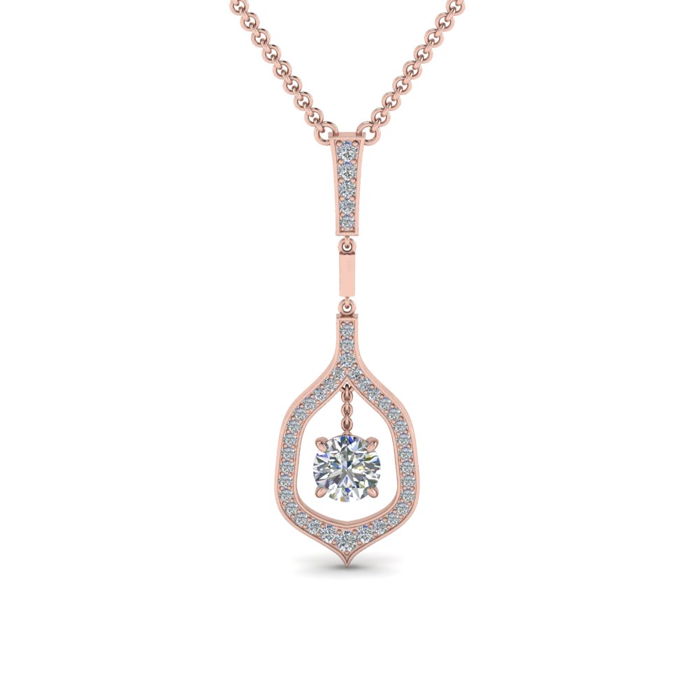 0.79 ctw Pink Sapphire and Diamond Pendant in 14K White Gold