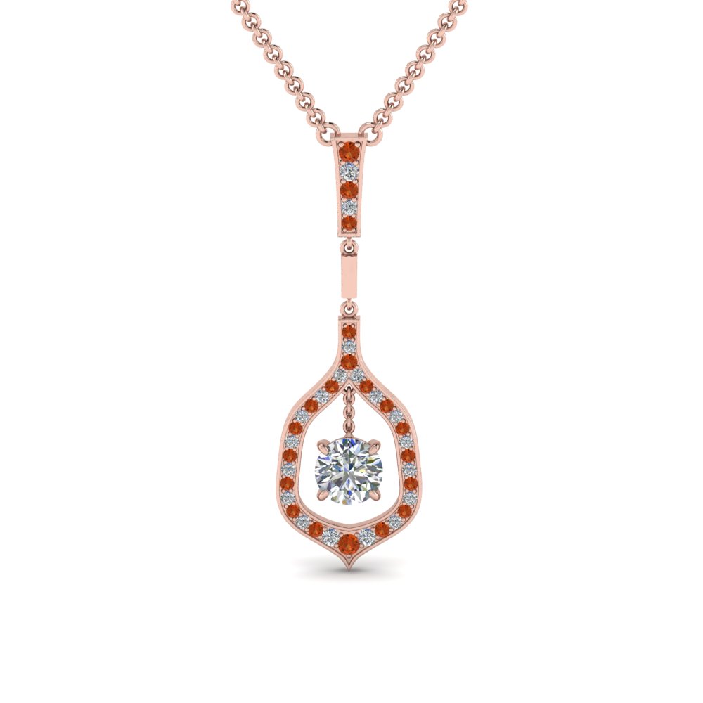 Teardrop Sapphire Necklace Rose Gold | Luo, 18K Yellow Gold