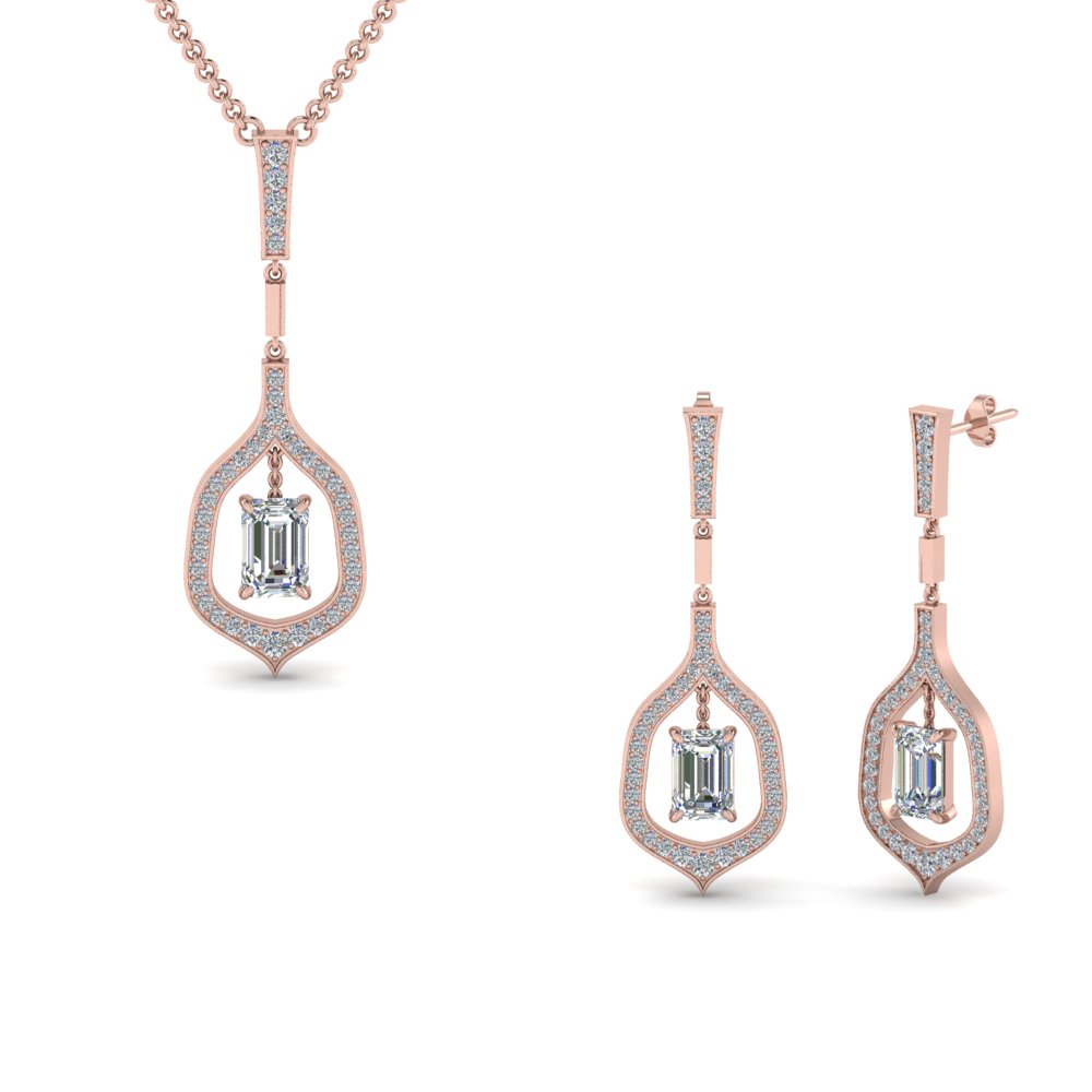 Pompeii3 1/2 Ctw Diamond Solitaire Necklace & Studs Earrings Set 14k White  Gold : Target