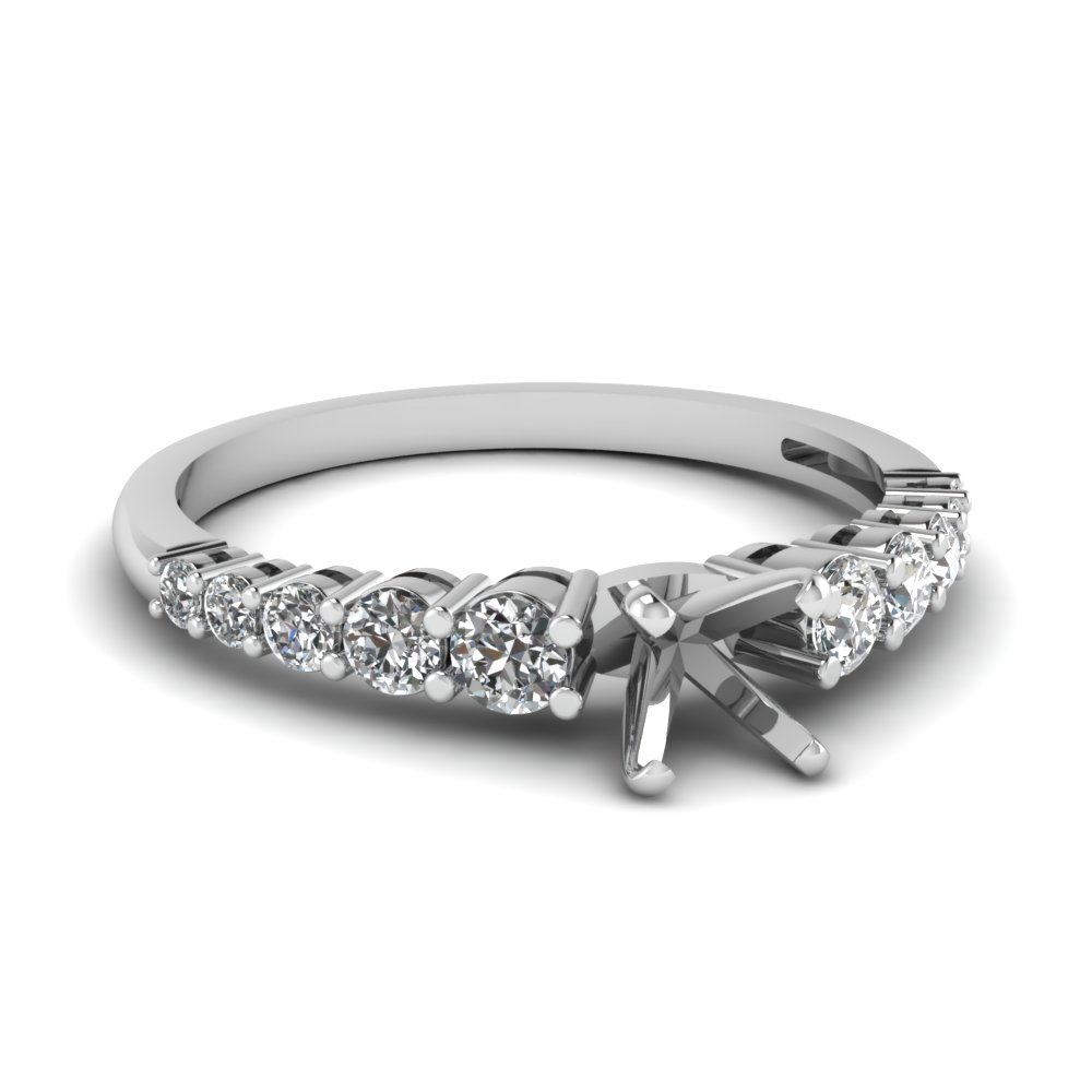 Semi Mount Petite Engagement Ring