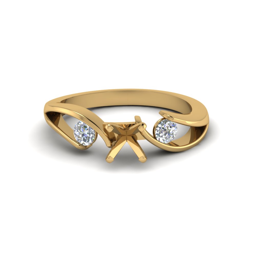 Eva Three Stone Diamond Engagement Ring | 14k Yellow Gold | Natural or  Lab-Grown Diamond, Charles & Colvard Moissanite - Alysha Whitfield