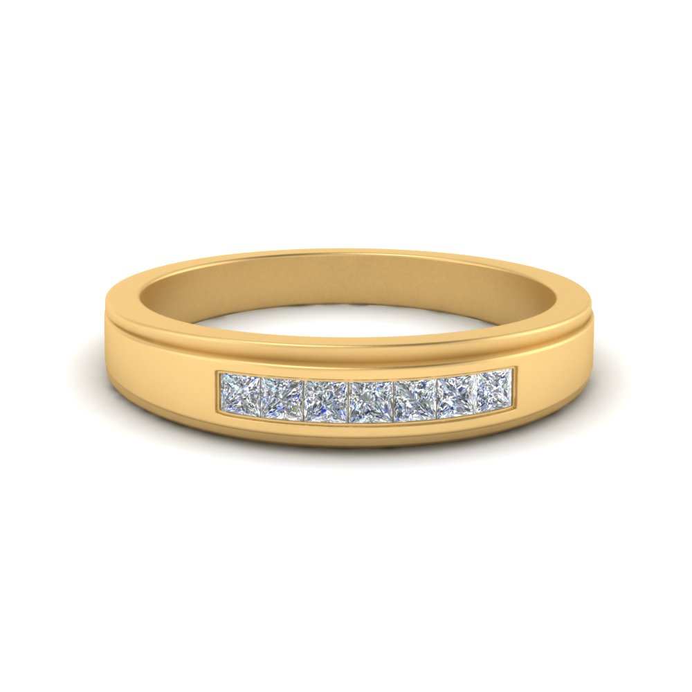 seven-stone-princess-cut-mens-wedding-ring-in-FDM124203PR-NL-YG