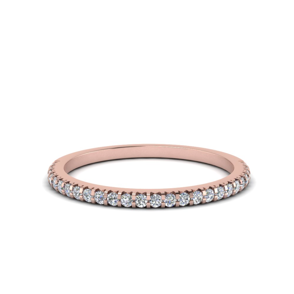 14K Rose Gold Pink on Pink Stackable Ring
