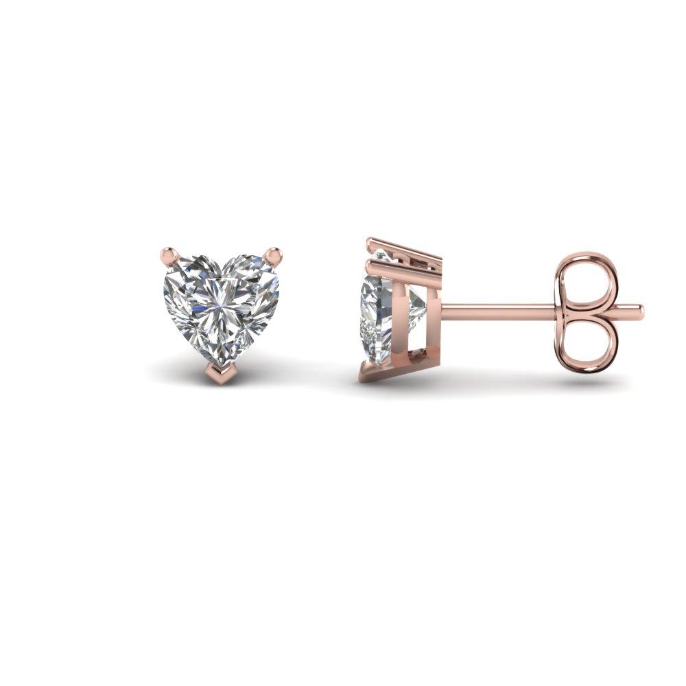 single diamond stud earring yellow gold