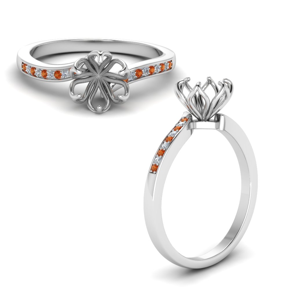 Floral Engagement Ring Setting