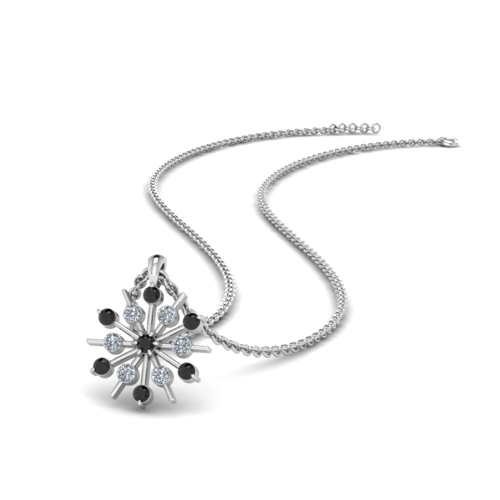 Small Pave Diamond Snowflake Necklace – Park City Jewelers