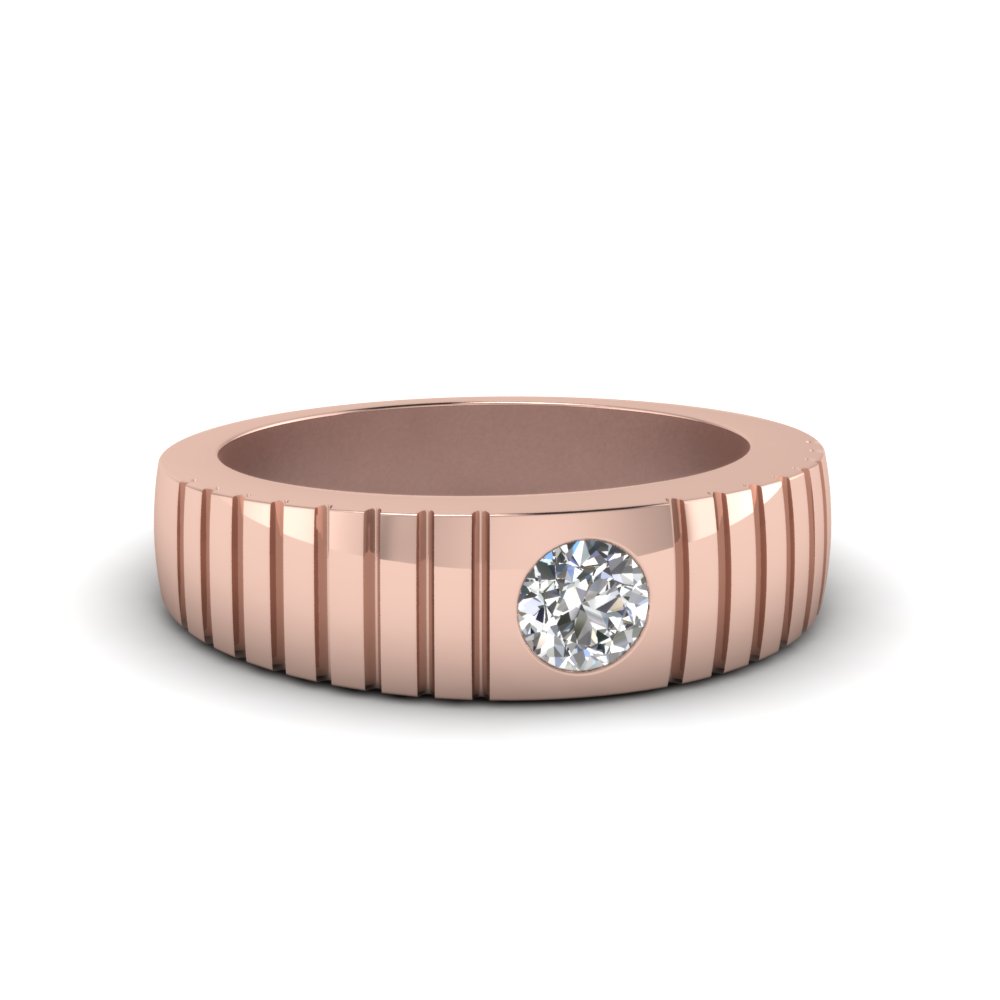 Bezel Set Modern Diamond Ring