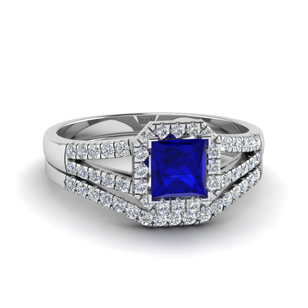 square sapphire and diamond engagement rings