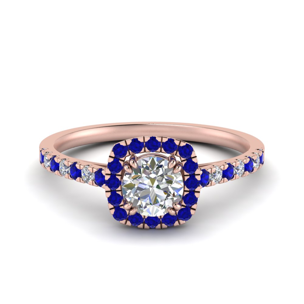 square halo french pave diamond engagement ring with sapphire in FD9155RORGSABL NL RG.jpg