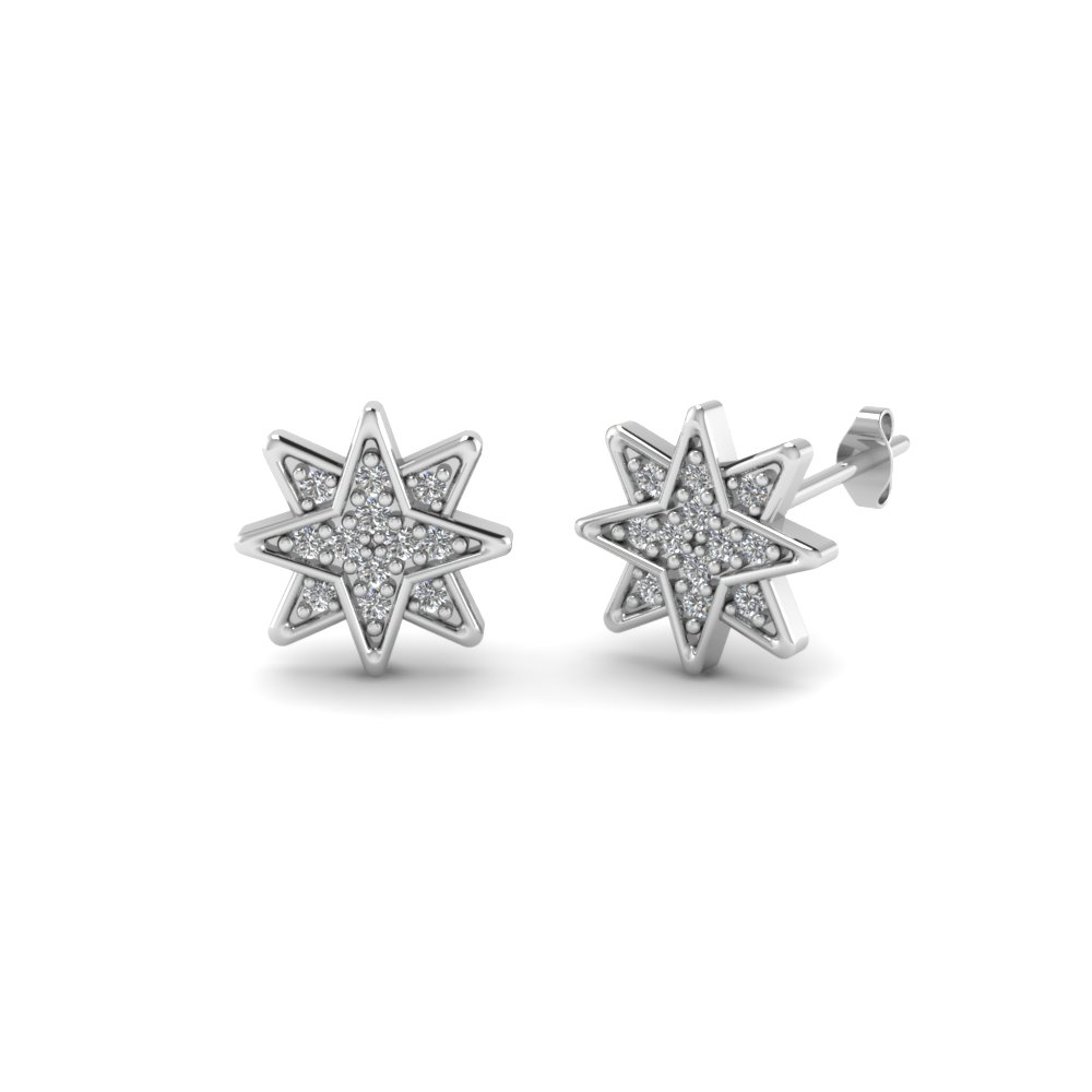 Star Stud Cluster Diamond Earring