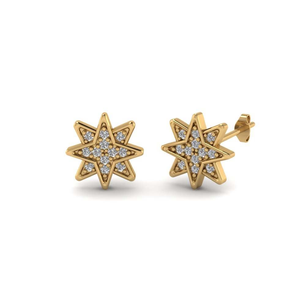 Star Stud Cluster Diamond Earring