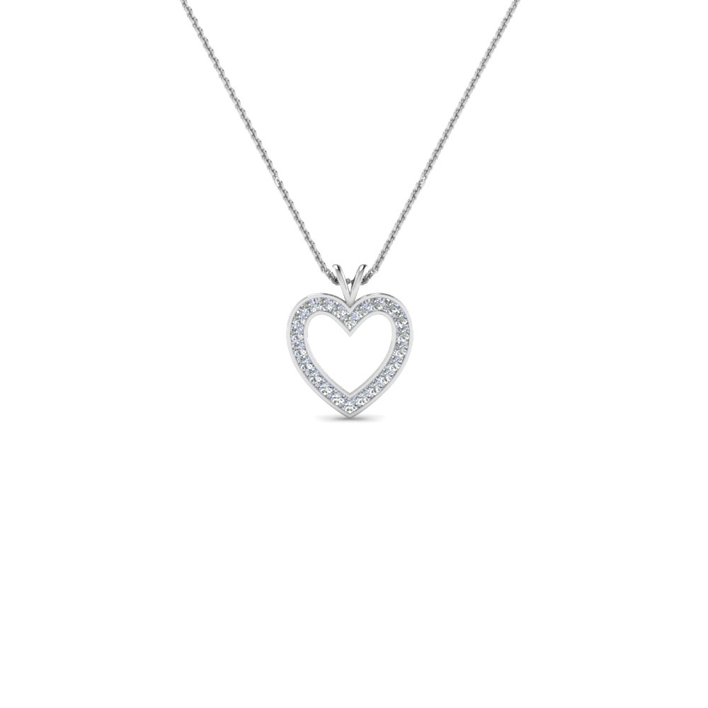 Stunning Diamond Heart Pendant For 