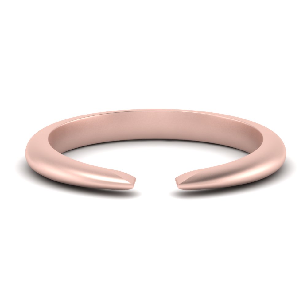 Rose Gold Tapered Open Ring