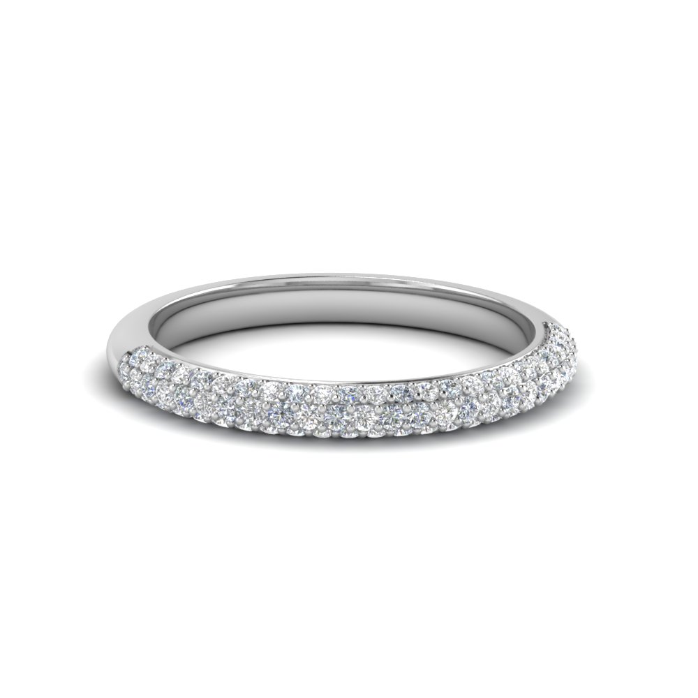 Micropave Diamond Wedding Band