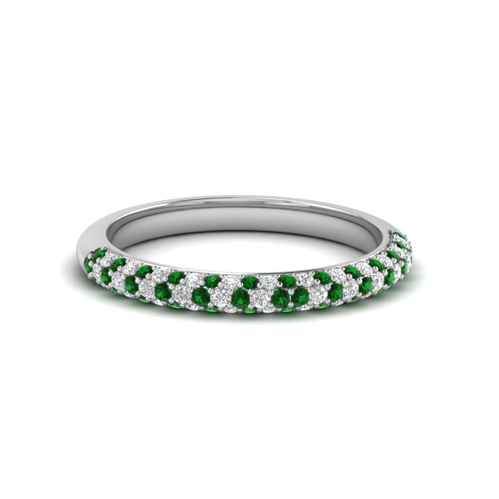 Emerald Wedding Bands For Her