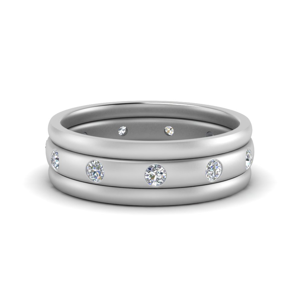 Platinum Stackable Rings