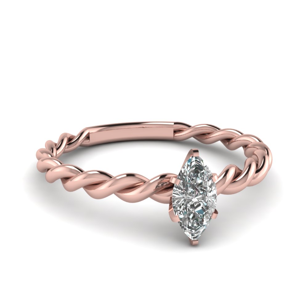 0.75 Carat Marquise Cut Diamond Women Engagement Ring