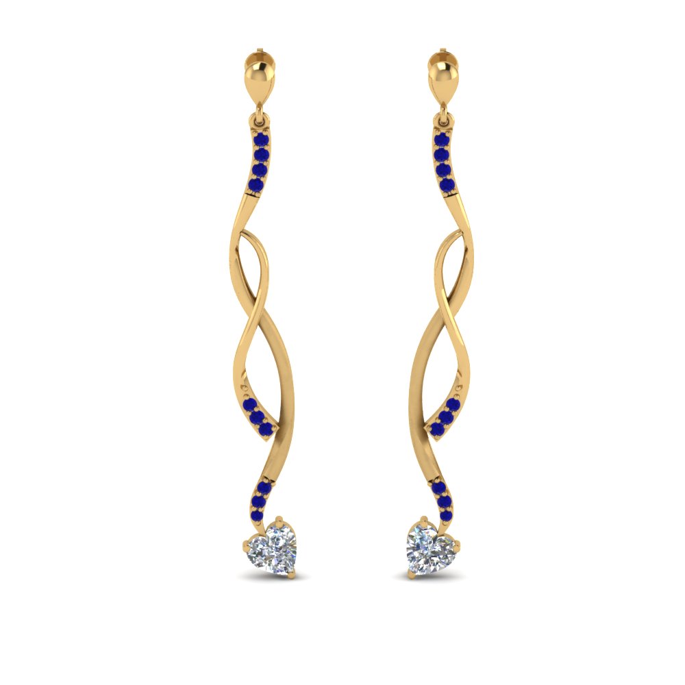 twisted-drop-heart-diamond-earring-with-sapphire-in-FDEAR8806GSABL-NL-YG