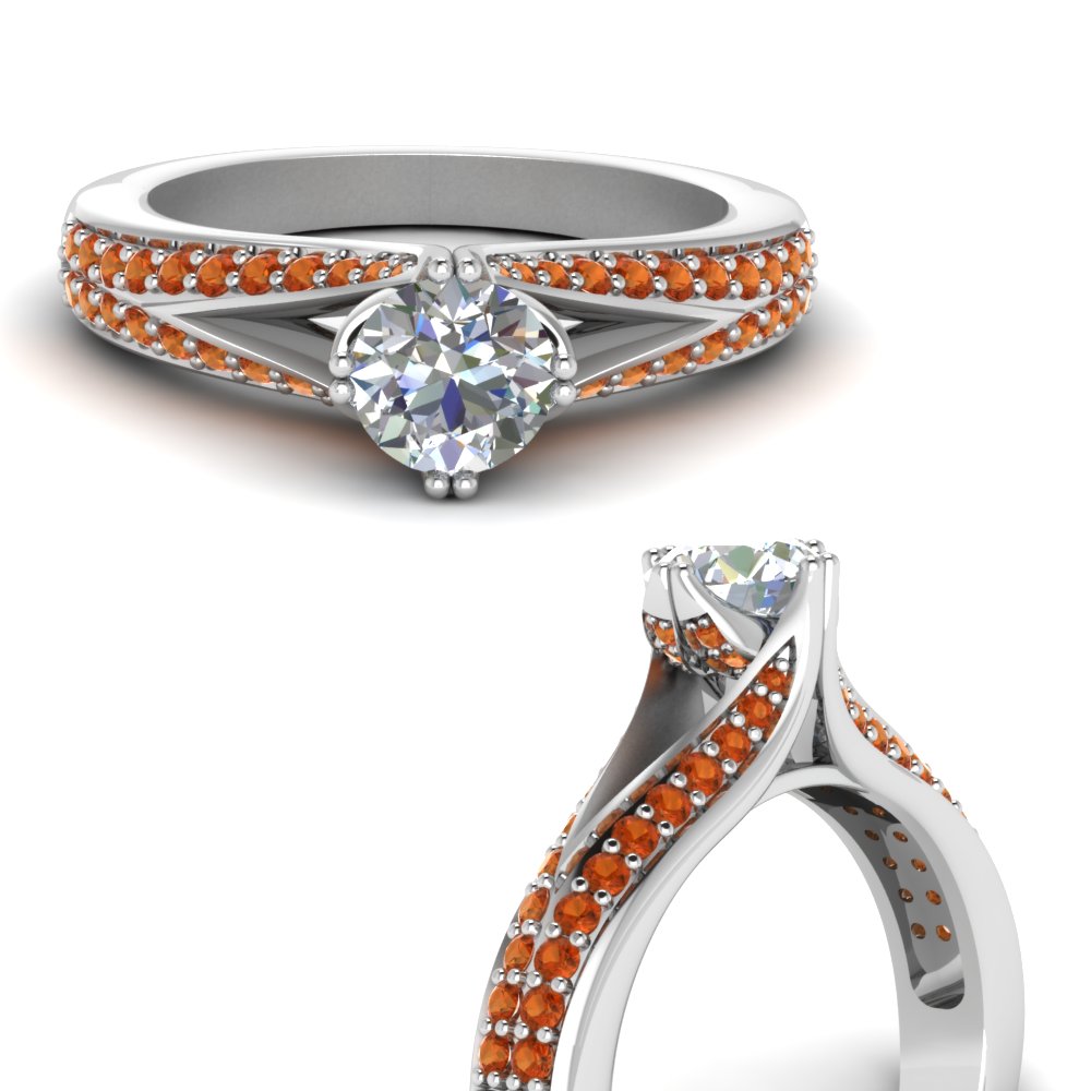 twisted high set prong orange sapphire engagement ring in FDENR8205RORGSAORANGLE3 NL WG.jpg