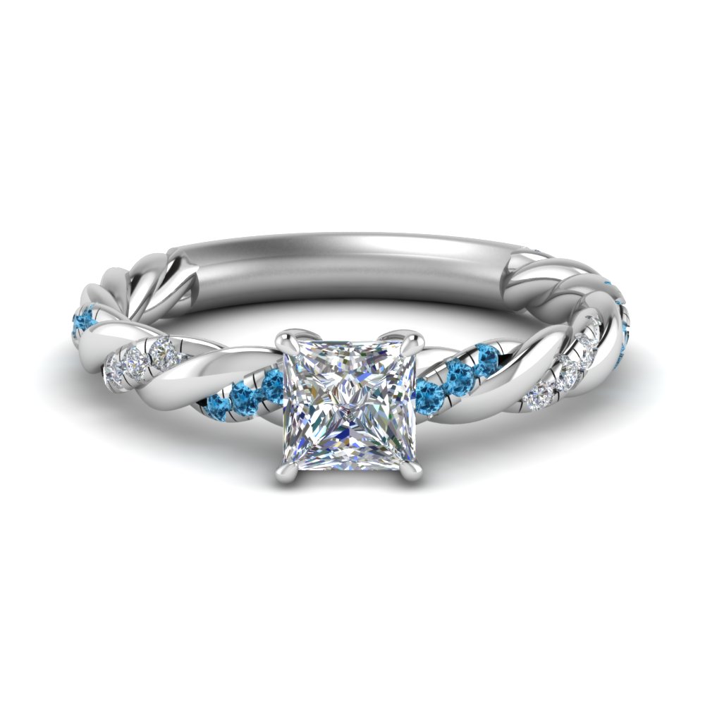 twisted vine princess cut diamond engagement ring for women with blue topaz in FD9127PRRGICBLTO NL WG.jpg