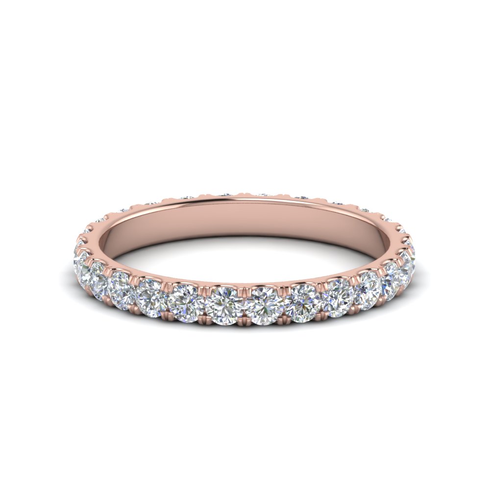 Rare Rose Gold Eternity Bands | Fascinating Diamonds