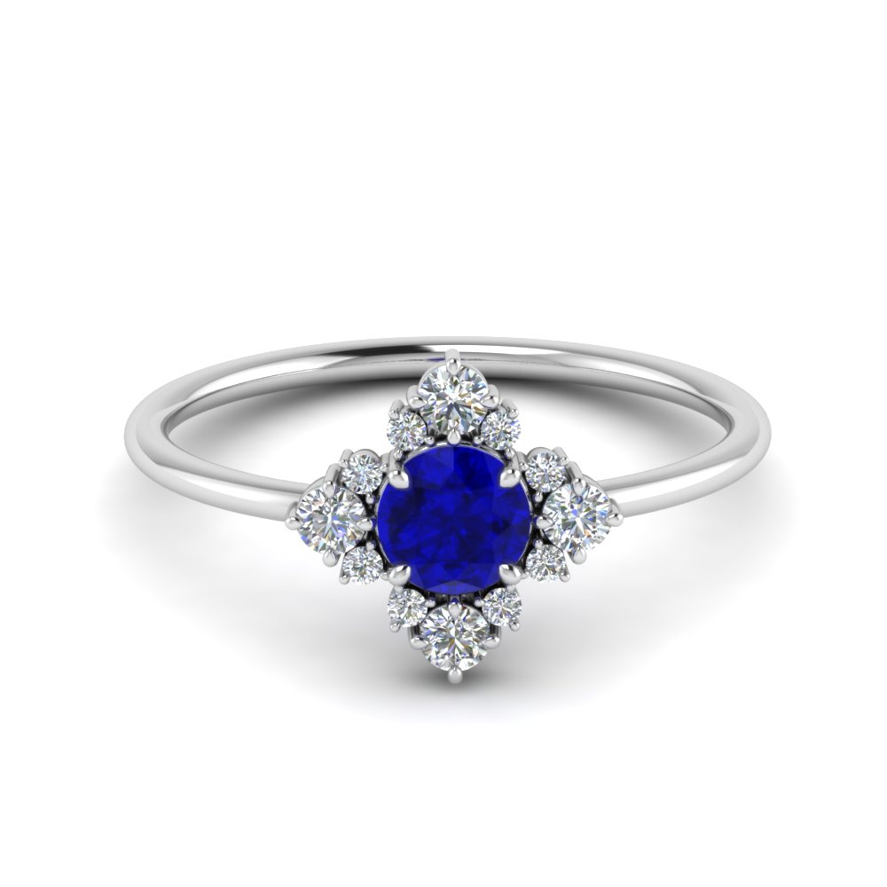 Non Traditional Sapphire Ring
