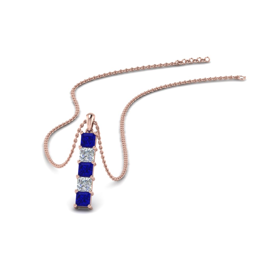 Princess Cut Diamond Pendants & Necklace - Diamonds Factory CA