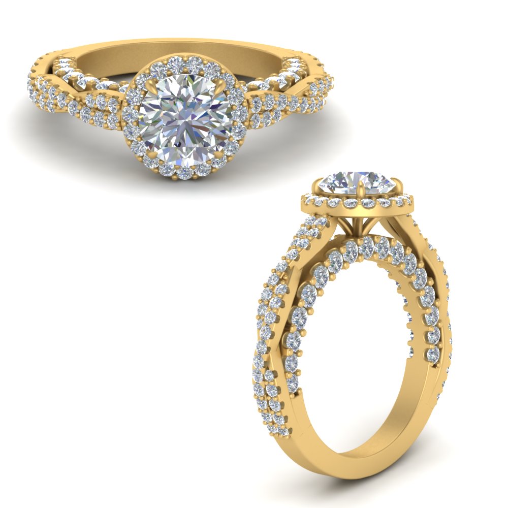 Vintage Low Setting Diamond Engagement Ring