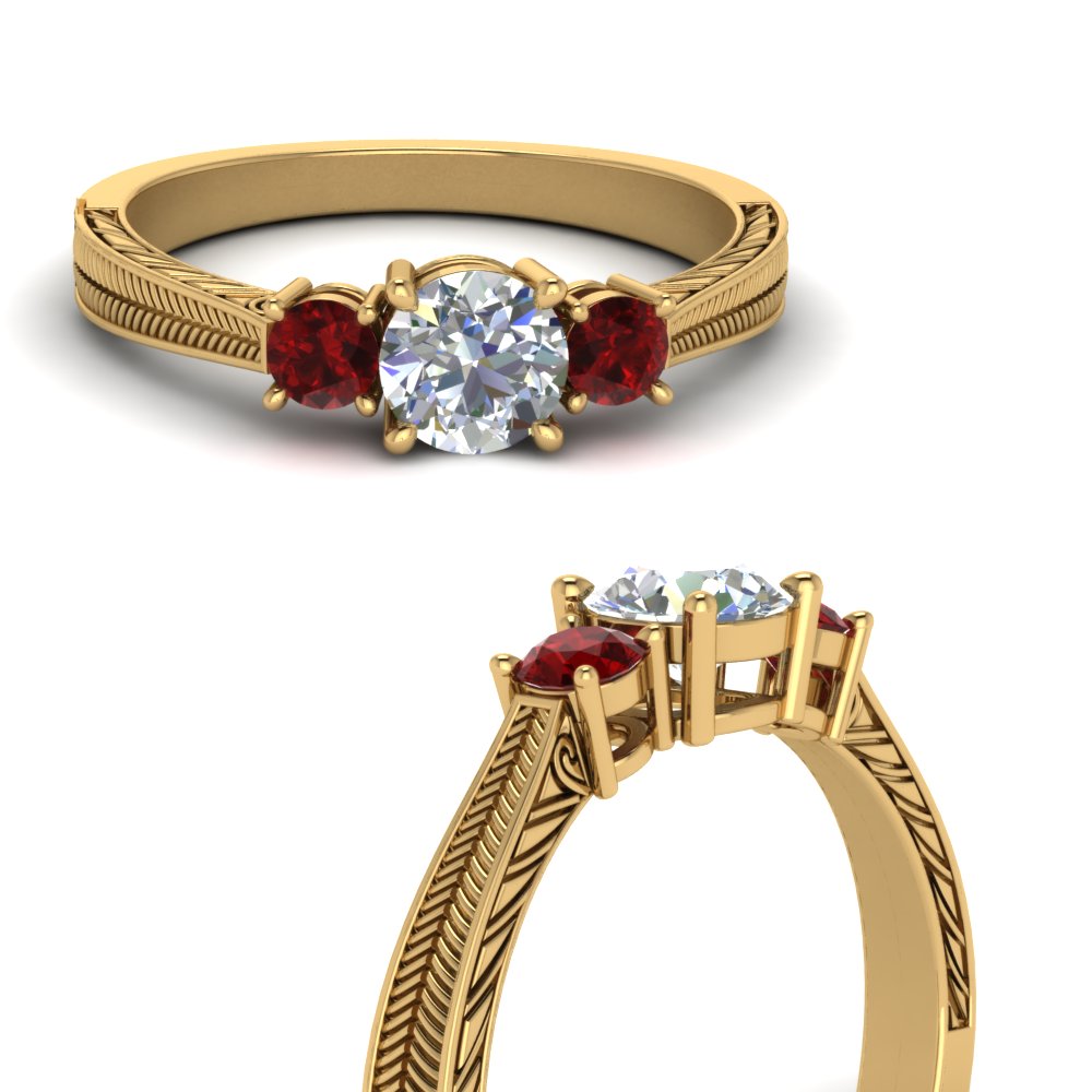 vintage-cathedral-3-stone-engagement-ring-with-ruby-in-FDENR1471RORGRUDRANGLE3-NL-YG