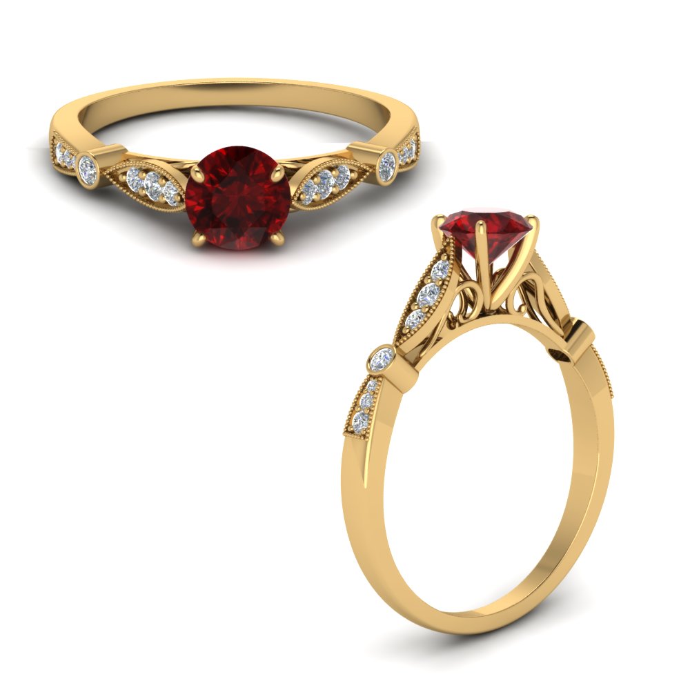New Arrival 24k yellow gold filled Girl's ruby well-liked ring  Sz5-Sz9 