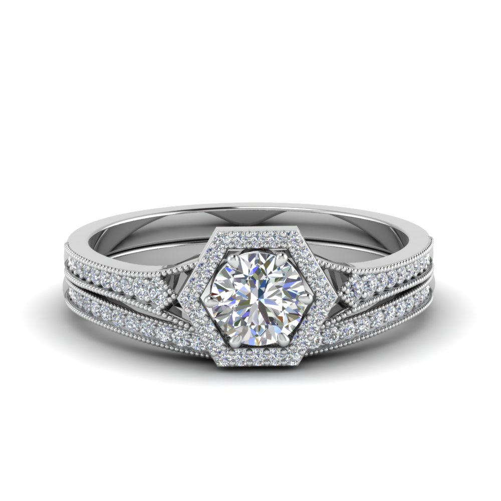 vintage-hexagon-halo-diamond-bridal-set-in-FD8694RO-NL-WG