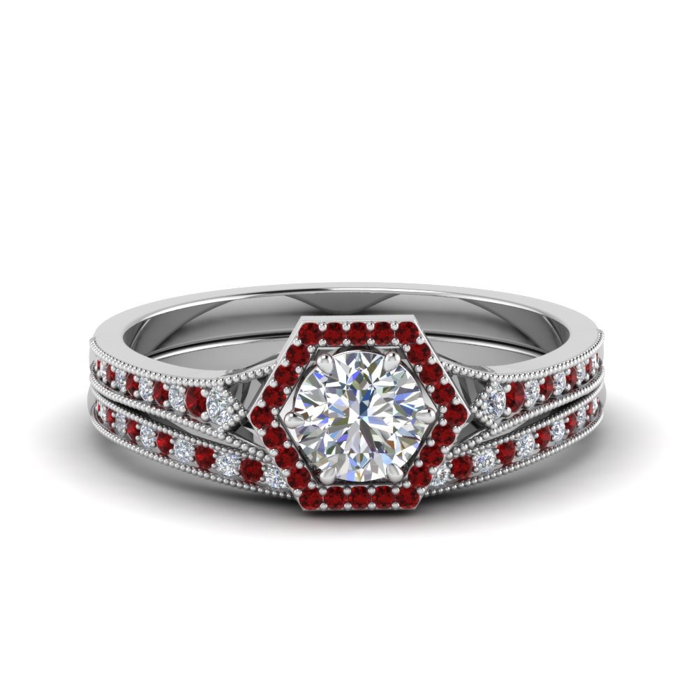 vintage-hexagon-halo-diamond-bridal-set-with-ruby-in-FD8694ROGRUDR-NL-WG