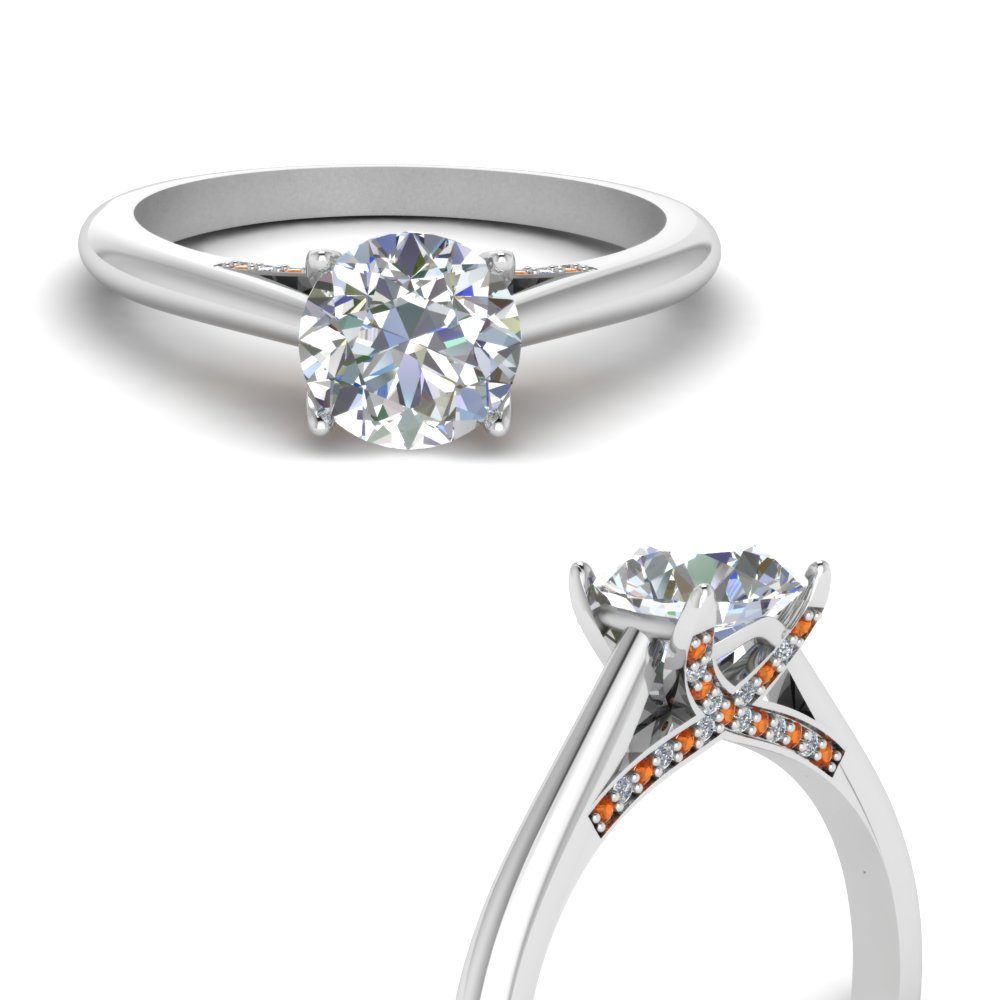 Pave Wrap Cathedral Moissanite Diamond Engagement Ring Setting