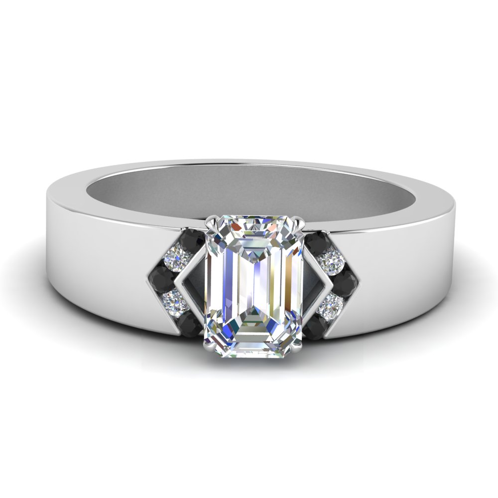 Channel Set Emerald Cut Diamond Band Photos